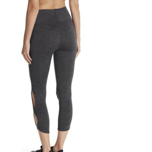 NWT Free People Movement Infinity Heigh Waisted Gray Crop Leggings - Large - Picture 2 of 6
